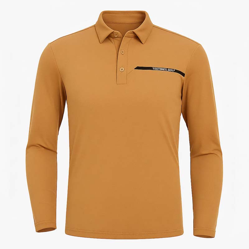 高爾夫男士長袖POLO衫