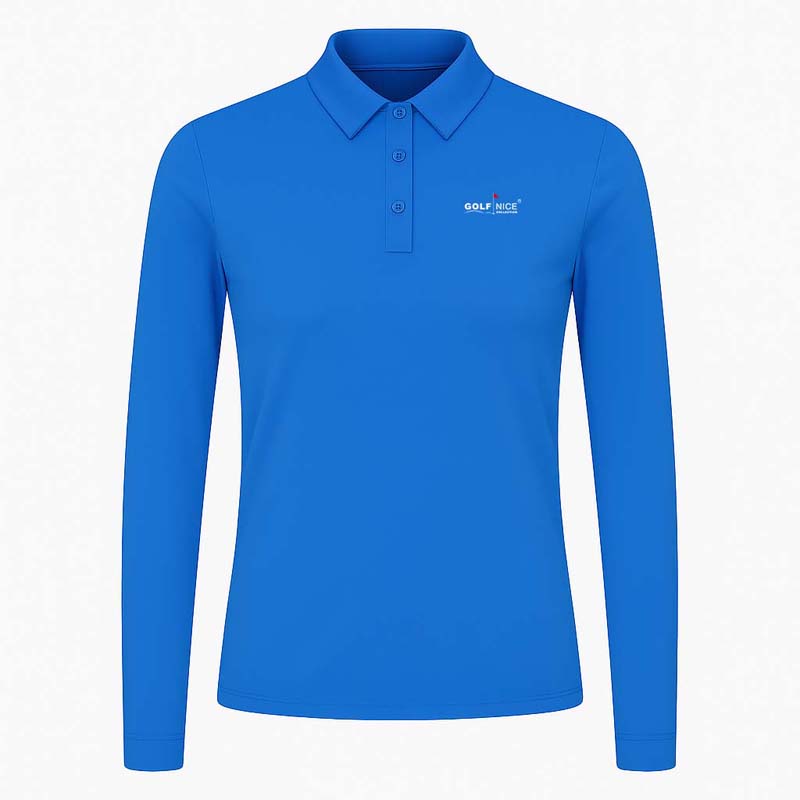 高爾夫女士運動休閑長袖POLO衫