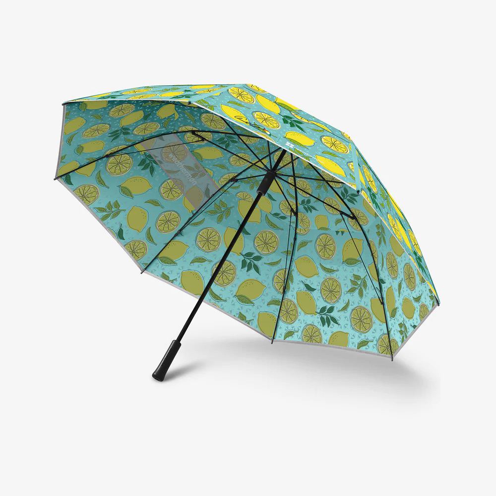 檸檬印花高爾夫雙層傘